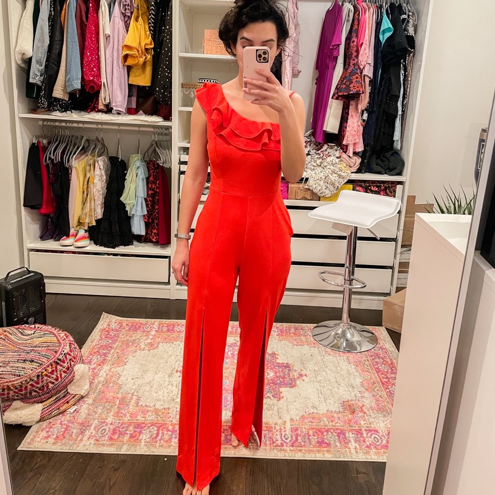 Red jumpsuit
